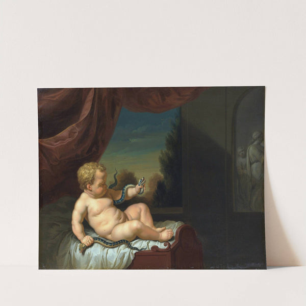 The Infant Hercules With a Serpent by Pieter Van Der Werff