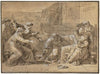 The infant Moses casting the Pharaoh’s crown to the ground