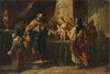 The infant Moses trampling on the pharaoh’s crown