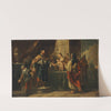 The infant Moses trampling on the pharaoh’s crown by Gaspare Diziani