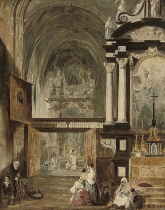 The interior of Santa Maria Gloriosa Del Frari, Venice
