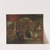 The Interior of the British Institution Gallery by John Scarlett Davis