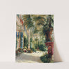 The Interior of the Palm House  (1832) by Carl Blechen