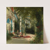 The Interior of the Palm House on the Pfaueninsel Near Potsdam by Carl Blechen