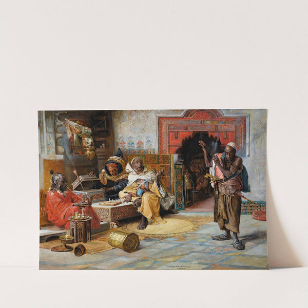 The interrupted game of draughts by Gyula Tornai