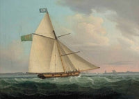 The Irish Postal Packet Earl Of Leicester, 10 Guns, Approaching Hook Head At The Entrance To Waterford Harbour