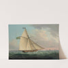 The Irish Postal Packet Earl Of Leicester, 10 Guns, Approaching Hook Head At The Entrance To Waterford Harbour by Thomas Whitcombe