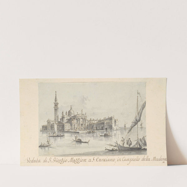 The Island of San Giorgio Maggiore (ca. 1804–28) by Giacomo Guardi