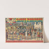 The John Robinson greatest of all American shows. Tremendous triumphial Roman spectacular tournament … (1898) by Courier Litho. Co.