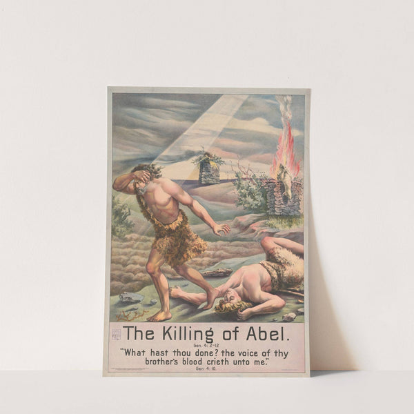 The killing of Abel (1905) by Stecher Litho. Co