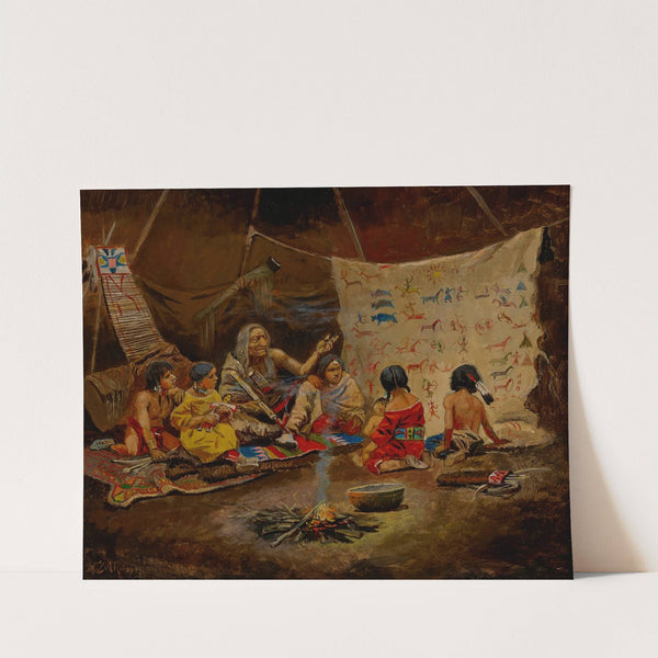 The Kindergarten (The Story Teller) by Charles Marion Russell