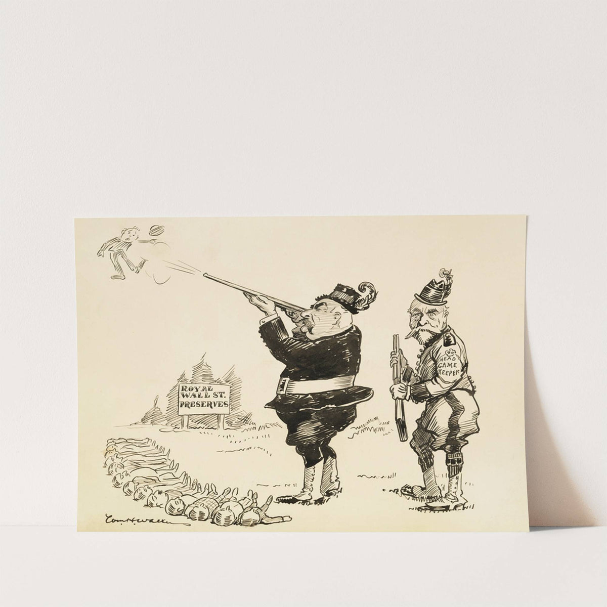 The King says James R. Kenne knows the game better than any other subject (1910) by William Henry Walker
