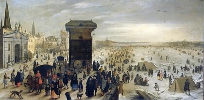 The Kranenhoofd on the Scheldt, Antwerp (Winter Pastime on the Scheldt in Antwerp) (1622)