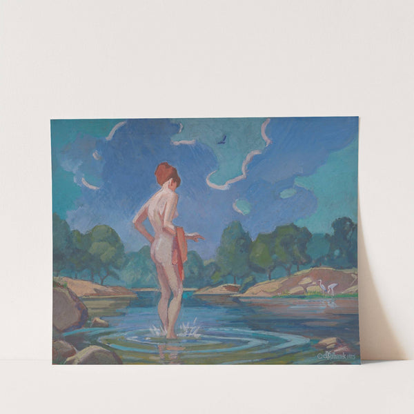 The Lady in Wading (1975) by James C. Kulhanek