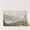 The Lakes of Llanberis - from the Road from Caernarfon Going to Llanberis, Caernarfonshire by John Warwick Smith