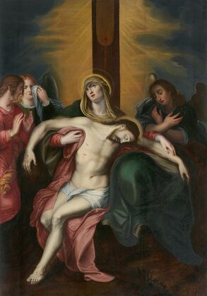 The Lamentation of Christ with Angels