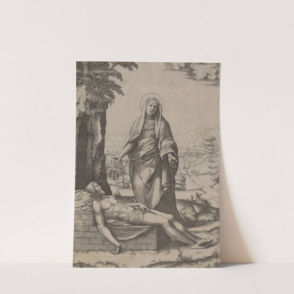 The Lamentation of the Virgin by Marcantonio Raimondi
