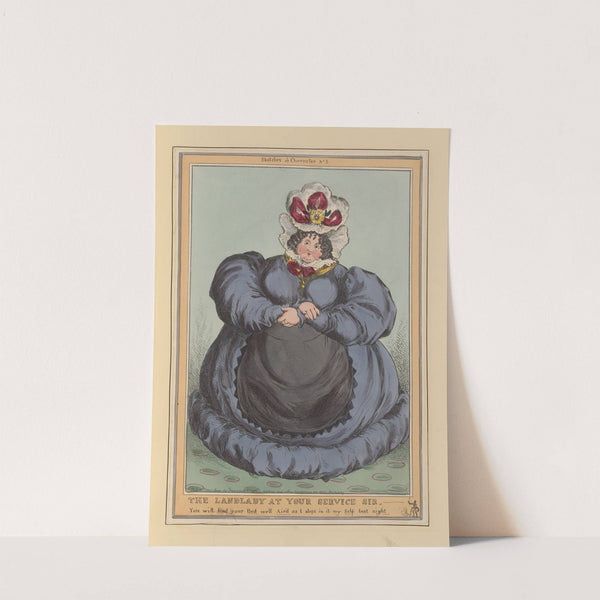The landlady at your service sir (1827-1829) by William Heath