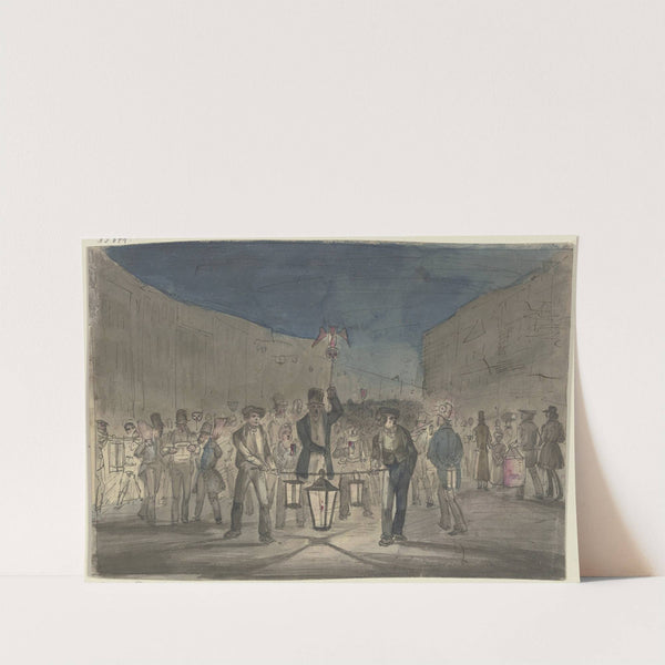 The &#039;lantern ruckus&#039; by Jakob Fürchtegott Dielmann