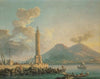 The Lanterna del Molo, Naples with Vesuvius beyond