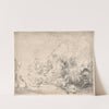The large Lion Hunt by Rembrandt van Rijn