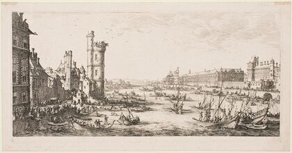 The Large Views of Paris; View of the Louvre (1630)