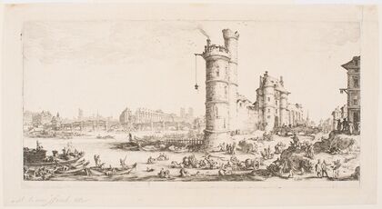 The Large Views of Paris; View of the Pont-Neuf (1630)