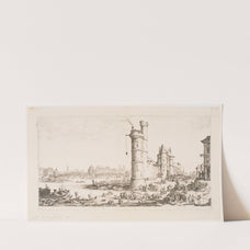 The Large Views of Paris; View of the Pont-Neuf (1630) by Jacques Callot