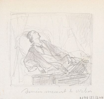 The Last Moments of the Composer Carl Maria von Weber