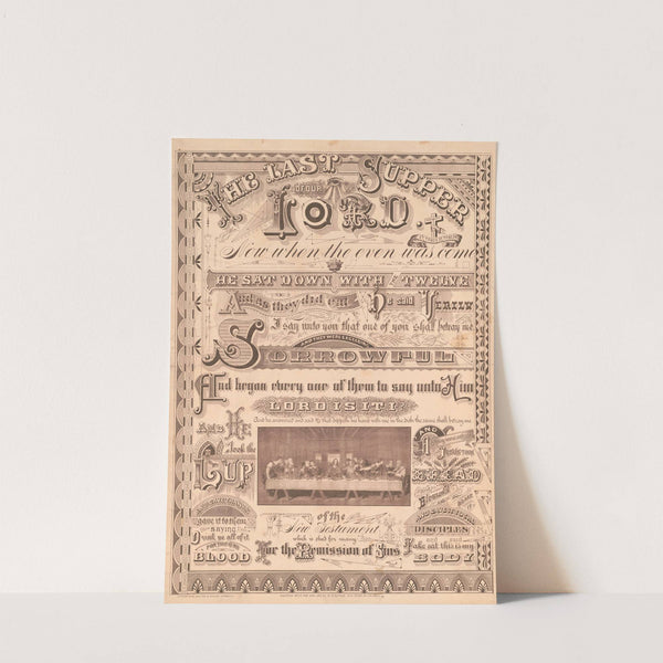 The last supper of our Lord (1887) by R.H. Rodda