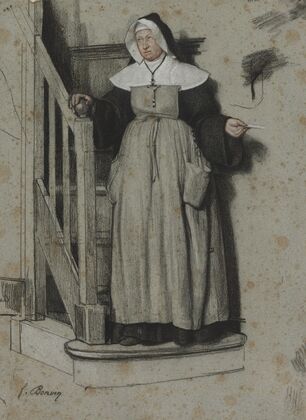 The Letter of Admission, Interior of a Convent (c. 1867)