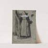 The Letter of Admission, Interior of a Convent (c. 1867) by François Bonvin