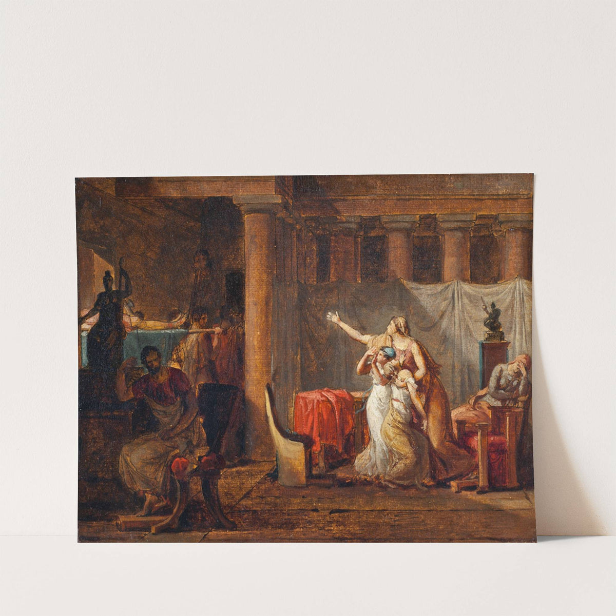 The Lictors Returning to Brutus the Bodies of his Sons. Study by Jacques Louis David