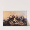The Lion hunt by Raden Saleh