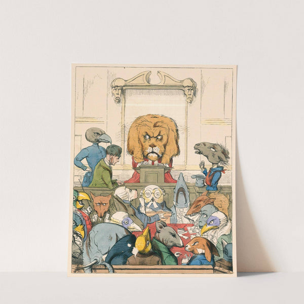 The Lion’s Court (1857) by Charles Henry Bennett
