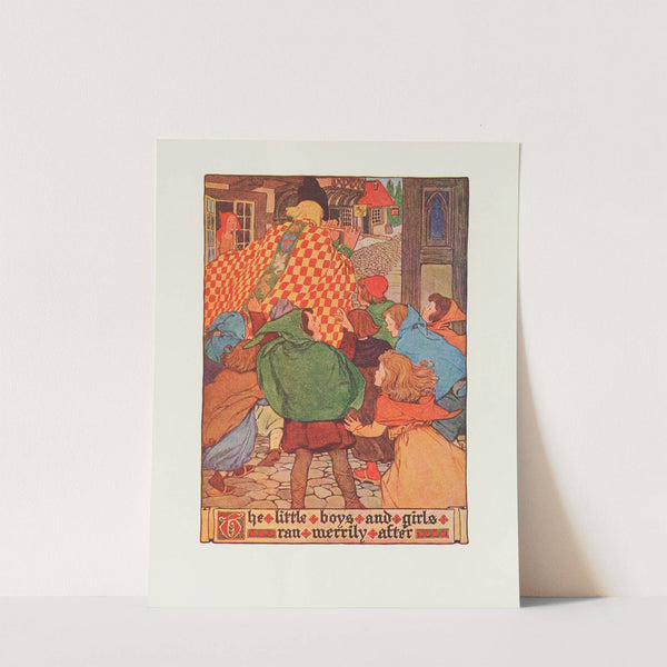 The little boys and girls &#8230; ran merrily after (1910) by Hope Dunlap