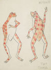 The Little Mermaid: Two Toads peach with red spots (1934-1943)