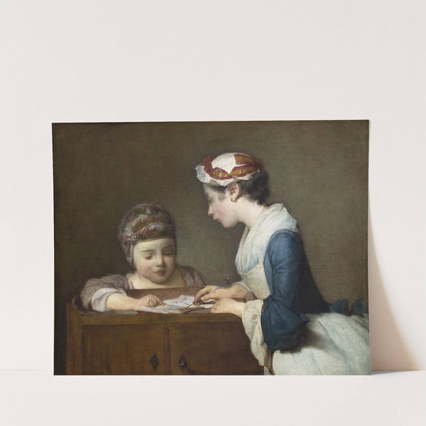 The Little Schoolmistress (after 1740) by Jean Siméon Chardin