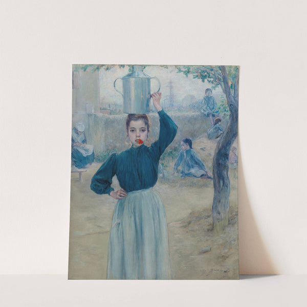 The Little Village Girl with Red Carnation (1903) by Adolfo Guiard