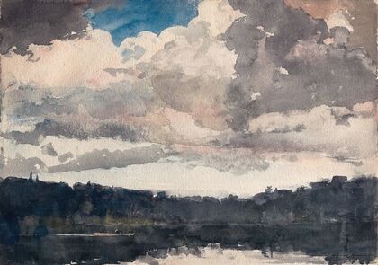 The Lone Boat, North Woods Club, Adirondacks (1892)