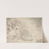The Lonely Tower (Castle on a River with Willows and a Boat) (1800s) by Mary Altha Nims