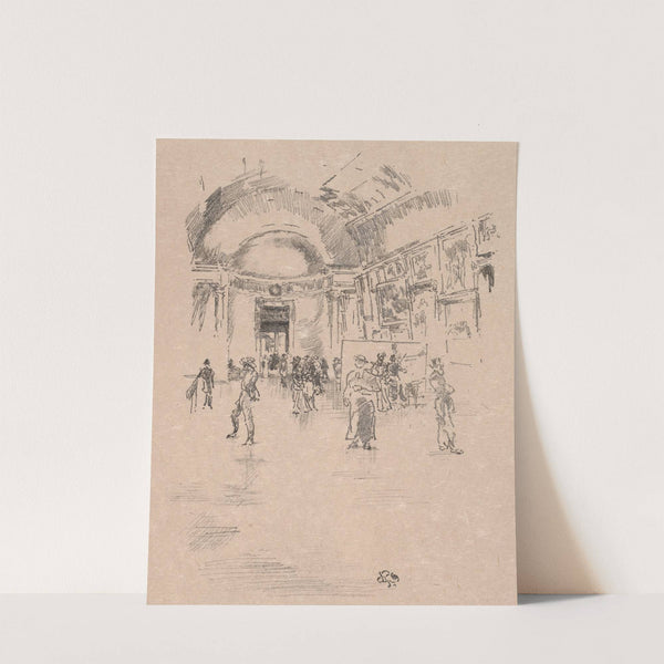 The Long Gallery, Louvre (1894) by James Abbott McNeill Whistler