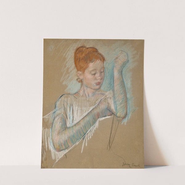 The Long Gloves (1886) by Mary Cassatt