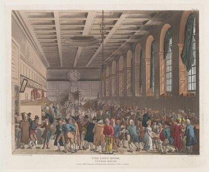 The Long Room, Custom House (1808)