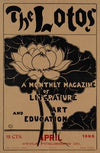 The lotos, a monthly magazine of literature & art education, April