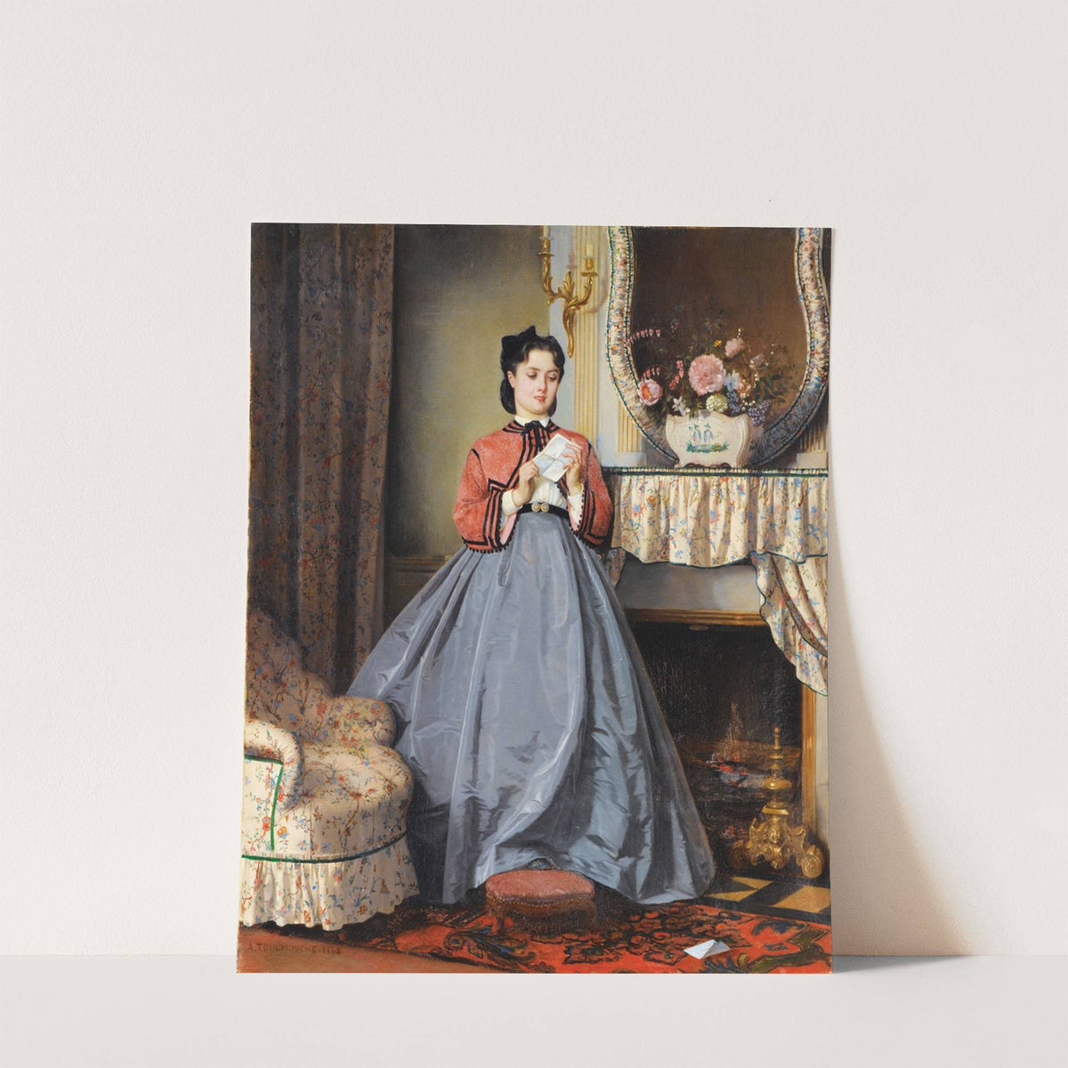 The Love Letter (1863) by Auguste Toulmouche