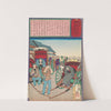 The Loyal Wife Koto Recognizes Her Long-Lost Husband as a Rickshaw Driver by Tsukioka Yoshitoshi