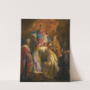 The Madonna And Child Attended By Saints And Bishops by Domenico Corvi