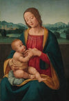 The Madonna and Child before a landscape