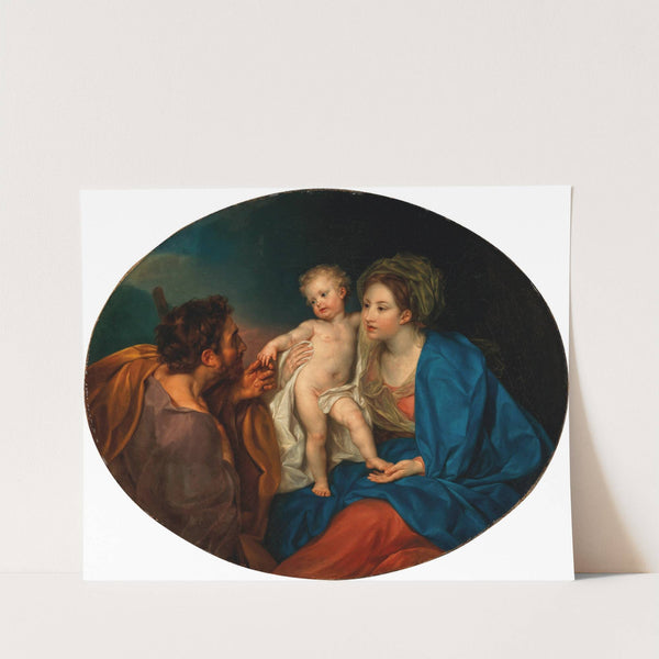 The Madonna and Child with a shepherd by Anton Von Maron